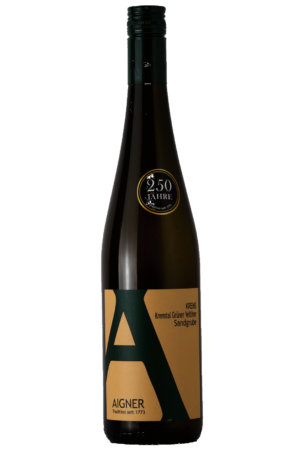 Flasche Grüner Veltliner Kremstal DAC Sandgrube 2023 vom Weingut Aigner